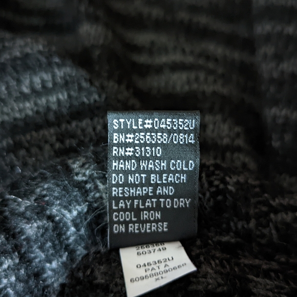 AB Studio Long Cowl Neck Gray Sweater Size XL - Picture 8 of 10